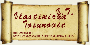 Vlastimirka Tosunović vizit kartica